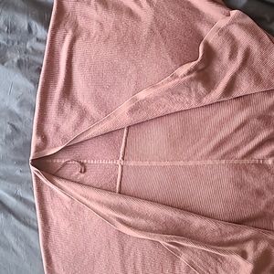 Athleta sweater wrap, mauve, large